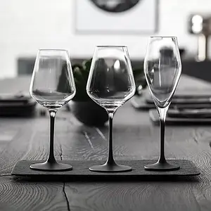 Villeroy & Boch Manufacture Rock Noire Set of 4 White Wine Goblets