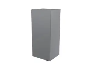 GoodHome Imandra Deep Gloss Grey Single Bathroom Wall cabinet (H)90cm (W)40cm