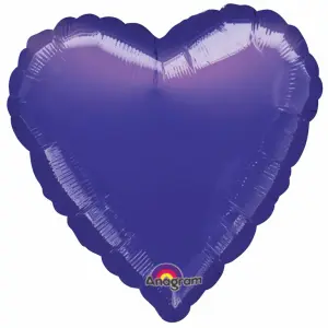 Amscan Supershape Blue Heart Balloon Purple (One Size)