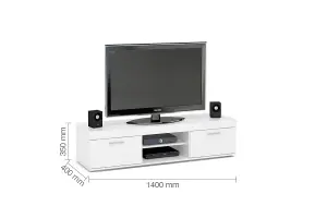 Birlea Edgeware TV Unit In White