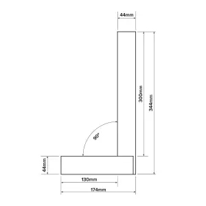 Verum Precision Engineer's Square - 300mm (12")