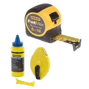 Stanley STA033719 0-33-419 5m 16ft FatMax Tape Measure STA047443 30m Chalk Line