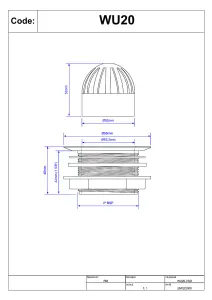 McAlpine WU20 2" Urinal Plastic Waste