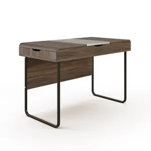 Dorset desk colombian in walnut / dark grey