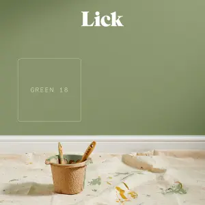 Lick Green 18 Matt Emulsion paint, 2.5L