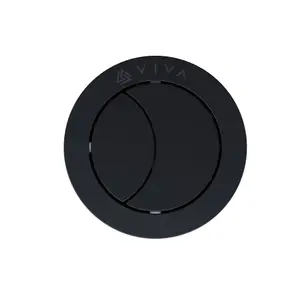 Matt Black Dual Flush Toilet Push Button For Cable Operated Cisterns