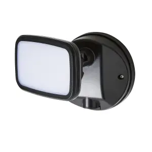 Litecraft Alma Black Outdoor LED Wall Flood Light