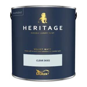 Dulux Trade Heritage Clear Skies Velvet matt Wall paint, 2.5L