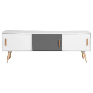 Beliani Modern TV Stand White INDIANA