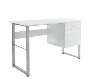 Cabrini Desk with 2 Drawers White