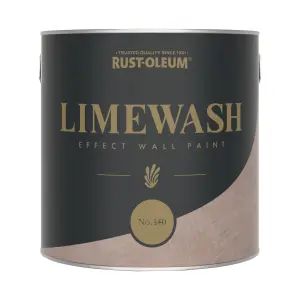 Rust-Oleum Brown Limewash Effect Wall Paint - No.340 2.5L