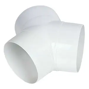 Airvent 404144 Ventilation Ducting 3 Way Y Piece - 100mm (White)