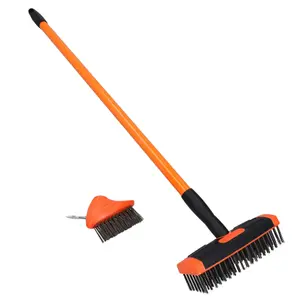 3 in 1 Garden Patio Weed and Moss Weeder Weeding Removal Remover Brush Tool