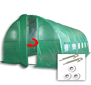 6m x 3m + Ground Anchor Kit (20' x 10' approx) Pro+ Green Poly Tunnel