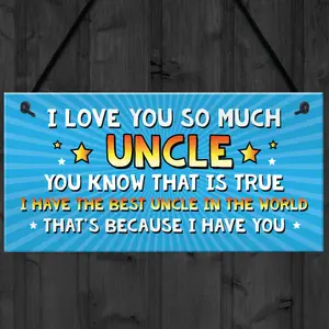 Uncle Gift Hanging Plaque Cute Gifts For Uncle From Niece Nephew Quirky Uncle Gifts For Him