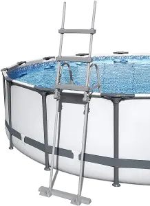 Bestway Flowclear 42 Inch Pool Ladder  Safe Access for Above Ground Swimming Pools