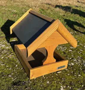 Simply Wood Shaftsbury Bird Table Slate Roof with FREE Bird Seed