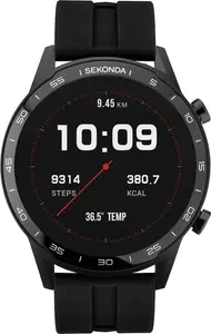 Sekonda Active Black Silicone Strap Smart Watch