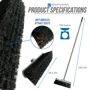 Indoor Broom Soft Sweeping Brush - Silver