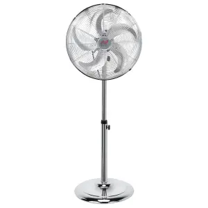 NETTA 16 Inch Metal Pedestal Fan - Chrome