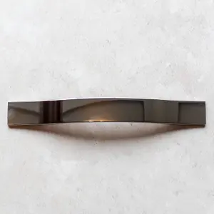 Polished Chrome Kitchen Cabinet Strap Handle 160mm Bedroom Bathroom Furniture Cupboard Door Drawers Wardrobe Replacement