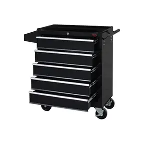 Dirty Pro Tools Large 5 Drawer Rollcab Garage Professional Tool Chest Box With US Ball Bearing Slides Drawers