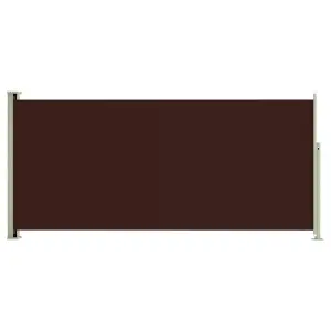 Berkfield Patio Retractable Side Awning 140x300 cm Brown