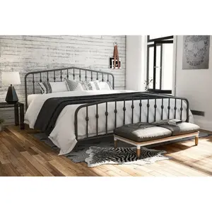 Holland Bed Frame Grey / Kingsize (5')