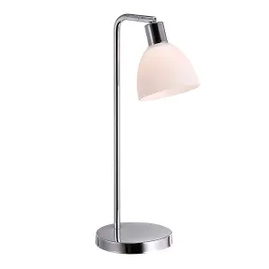 Nordlux Ray Indoor Living Dining Bedroom Table Lamp In Chrome (Diam) 12cm