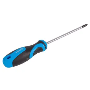 Pro User - Magnetic Chrome Vanadium Pozidriv Screwdriver - 10cm x PZ1 - Blue