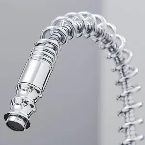 SIA KT7 Chrome Pull Out Spray Single Lever Monobloc Kitchen Sink Mixer Tap