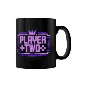 Grindstore Player One & Player Two Gaming Mug Set (Pack of 2) Black/Yellow/Purple (One Size)