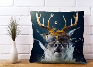 Stag Splashart Cushions 45cm x 45cm