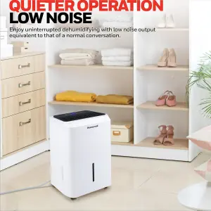 12L Day Dehumidifier Low Energy 24Hr Timer Washable Dust Filter 2.5L Water Tank