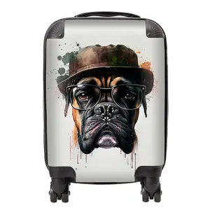 Boxer Dog Splashart Suitcase - Mini Cabin