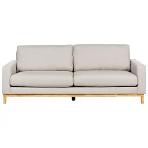 3 Seater Fabric Sofa Beige SIGGARD