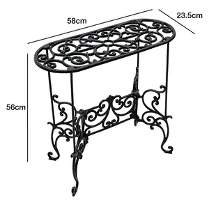 Woodside XL Heavy Duty Cast Iron Potted Plant Stand