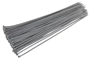 Sealey Cable Tie 380 x 4.4mm Silver Pack of 100 CT38048P100S