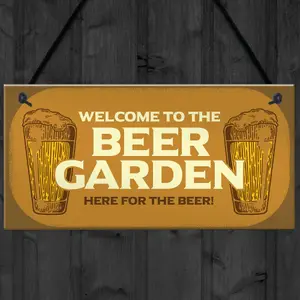 Funny Garden Sign Home Bar Man Cave Garden Plaque Gift For Men New Home Gift