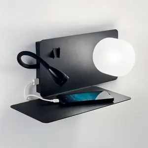 Luminosa Book LED 2 Light Wall Light Black, G9