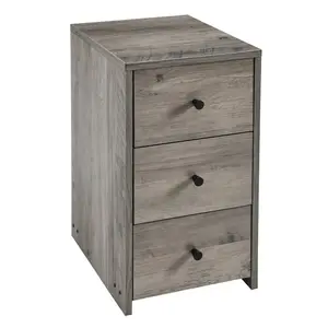 Gaye 30cm Wide 3 -Drawer File Cabinet Ivory Gray