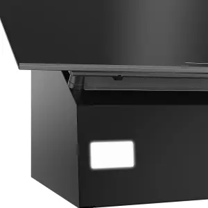 Beko BHCA66341BBH Glass Angled Cooker hood (W)59.5cm - Black