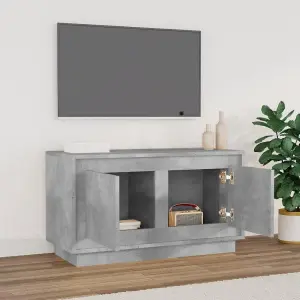 Berkfield TV Cabinet Concrete Grey 80x35x45 cm Engineered Wood