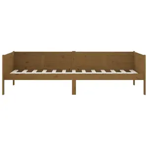 Berkfield Day Bed Honey Brown Solid Wood Pine 90x190 cm