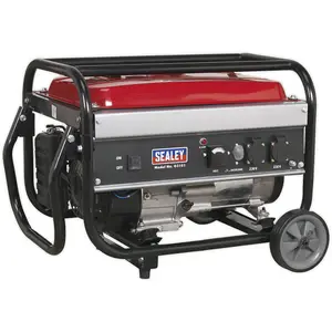 3100W Petrol Generator - 4-Stroke 7hp Engine - 15L Fuel Tank - 11 Hour Run Time