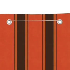 Berkfield Balcony Screen Orange and Brown 80x240 cm Oxford Fabric