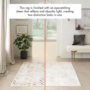 Multi Abstract Modern Rug Easy to clean Living Room and Bedroom-160cm X 221cm