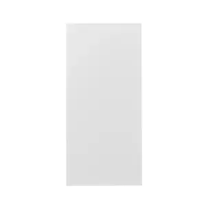 GoodHome Stevia Gloss white slab Gloss white 70:30 Larder Cabinet door (W)600mm (H)1287mm (T)18mm