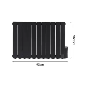 1200W Electric Oil Filled Radiator Space Heater with 3 Heat Settings Modes and LED Screen