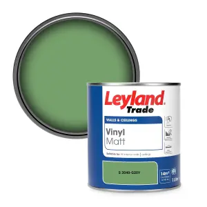 Leyland Trade Vinyl Matt Walls & Ceilings Emulsion Paint (S 3040-G20Y) 1L